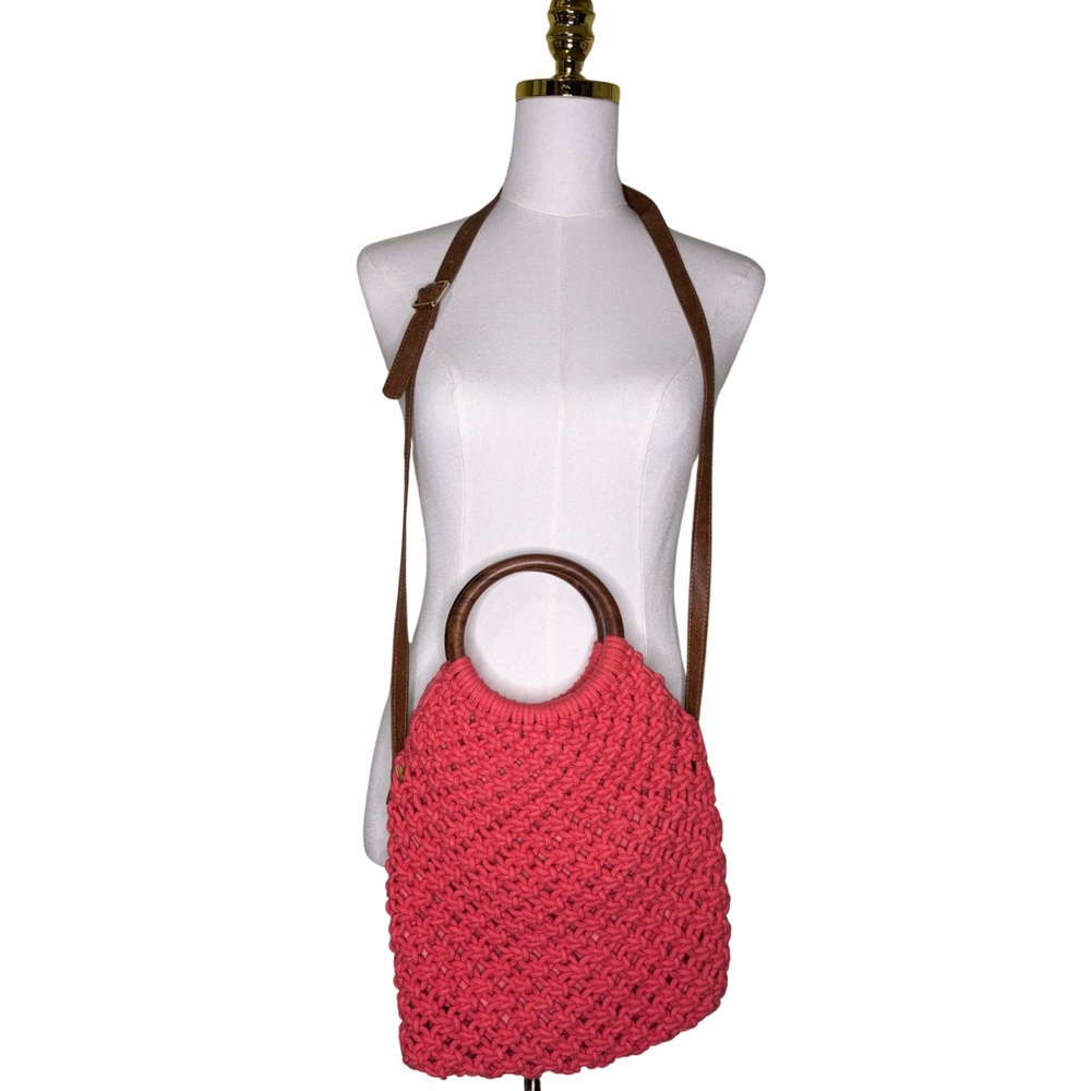 Sigrid Olsen Coral Woven Shoulder Bag